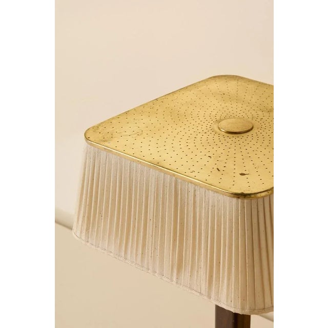 1950s Vintage Brass Table Lamp by Paavo Tynell for Taito Oy, 1940s For Sale - Image 5 of 8