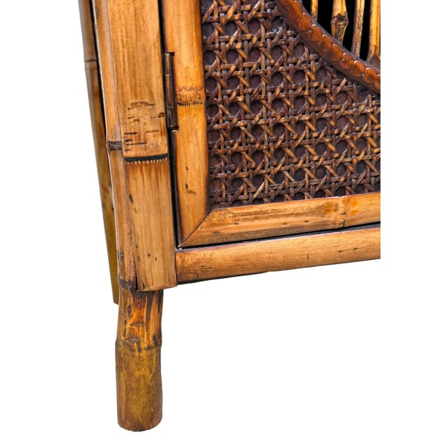 19th Century Aesthetic Table Top Bamboo Cupboards, 1880, Set of 2 For Sale - Image 4 of 13