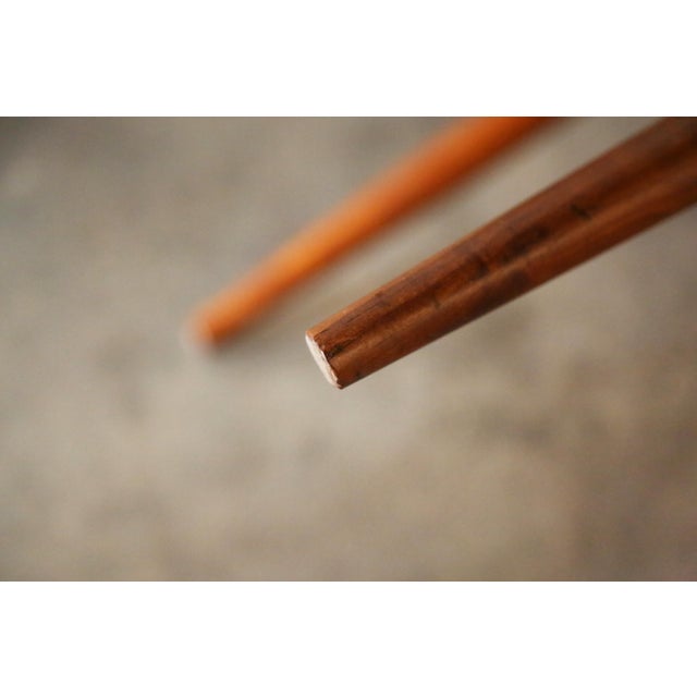 1960s 1960s Set of 6 George Nakashima Studio Style Straight Back Chairs Solid Cherry For Sale - Image 5 of 12