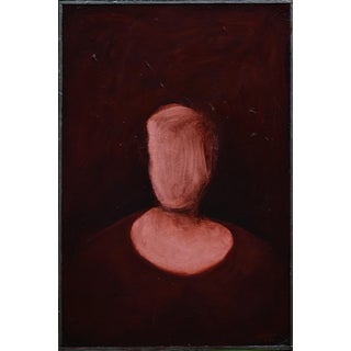 Ancestor's Portrait (Right Panel), Contemporary Acrylic Painting by Stephen Remick, Framed For Sale