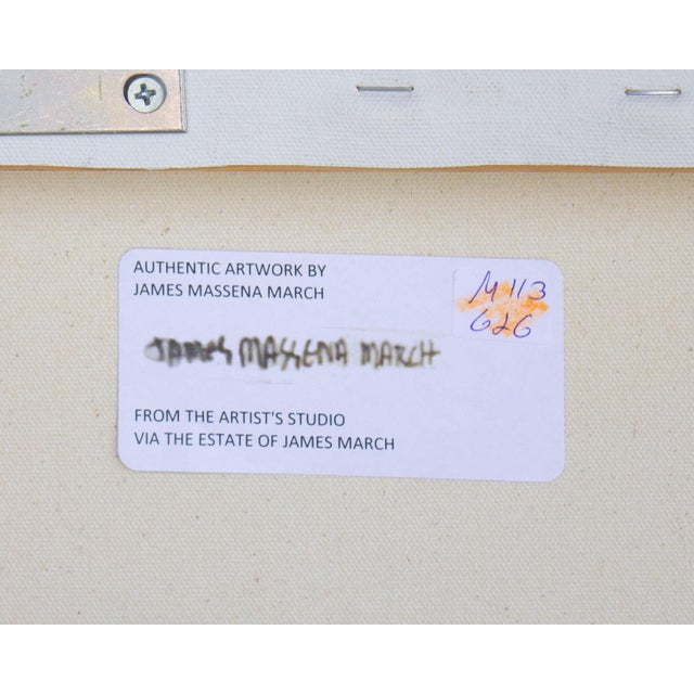 Late 20th Century Signed “Inclement Weather” Acrylic on Canvas Painting by James Massena March For Sale In Indianapolis - Image 6 of 10