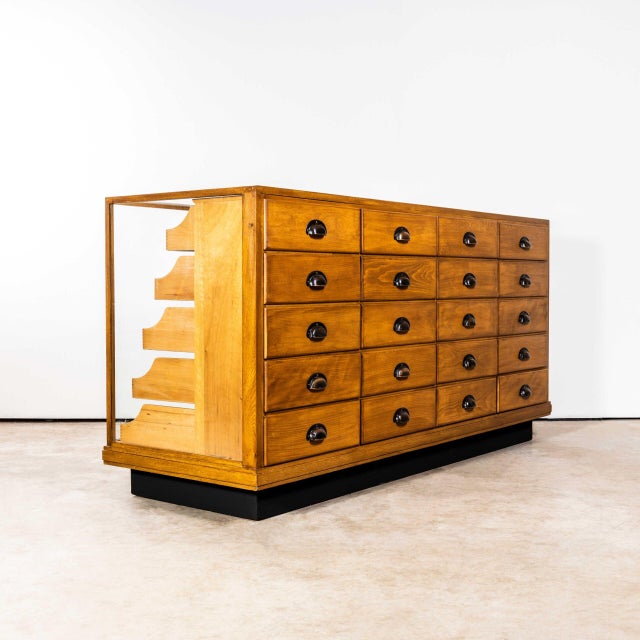 1950s English Oak Haberdashery Cabinet, 1950s For Sale - Image 5 of 13