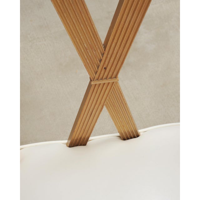 Set of Four Tommi Parzinger Mid-Century X-Back Dining Chairs For Sale - Image 10 of 18