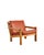 Brutalist Lounge Chair in Oak and Leather by Tage Poulsen, Denmark, 1970s For Sale - Image 16 of 16