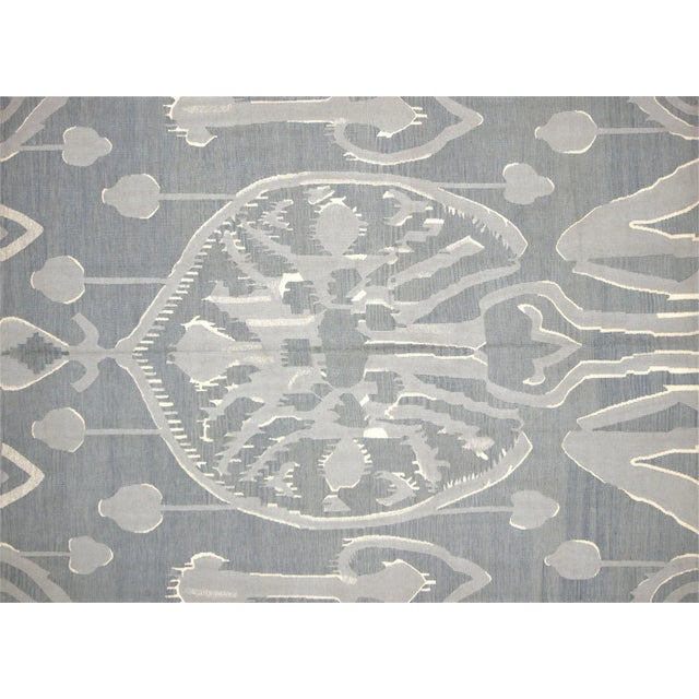 Contemporary Ikat Design Kilim For Sale