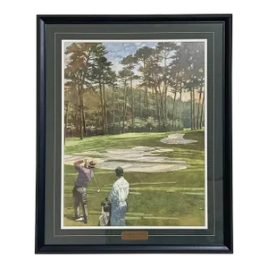 Bart Forbes - Cathedral of Pines Golf Lithograph at Augusta Masters, Framed