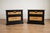 Hollywood Regency 1960s Thomasville Refinished Black & Burl Wood Nightstands – Pair For Sale - Image 3 of 4
