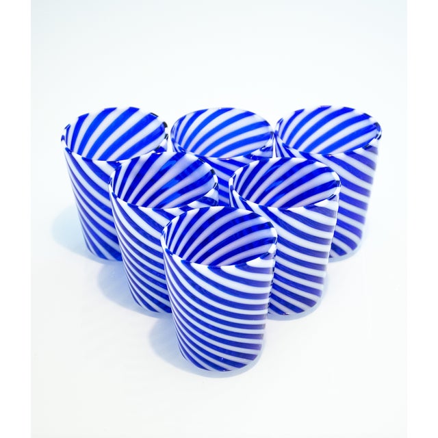 Glass Glasses by Mariana Iskra for Ribes Studio, Set of 6 For Sale - Image 7 of 14