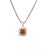 1990s David Yurman Carnelian Diamonds Chain Necklace 16" 7 mm Silver Estate For Sale In New York - Image 6 of 7