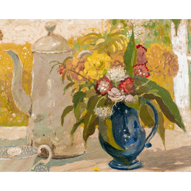 Post Impressionist Large Still Life Painting by Germano Russo For Sale - Image 3 of 12
