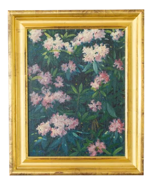 Late 20th Century Botanical Oil Painting by Julia Kelly, Framed