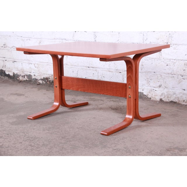 Ingmar Relling for Westnofa Bentwood Teak Siesta Occasional Side Table For Sale - Image 12 of 12