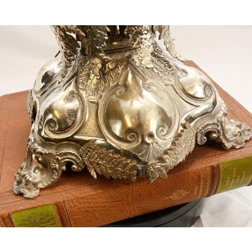 Silver Plate Palm Tree Candelabra, Sheffield For Sale - Image 14 of 18