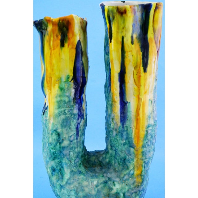 20th Century Ceramic Vase by G EC Amalfi, Gestione Esercizio Ceramiche attributed to Gambone, 1950s For Sale - Image 16 of 18