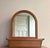 Beautiful, handmade and custom-made oak wooden mirror. The mirror can be hung against the wall of be placed upon a cabinet...