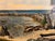 Paint Late 19th Century Folky Oil on Canvas of a Coastal Landscape With Fishermen For Sale - Image 7 of 7