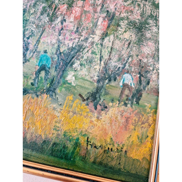 Guido Bertuzzi, Primavera, 1997, Oil Painting on Wood For Sale - Image 11 of 14