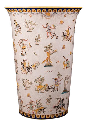 Vintage Oriental Ceramic Stick or Umbrella Stand