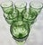 1970s Chunky Green Bud Goblets- Set of Six For Sale - Image 5 of 12