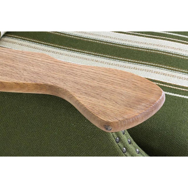 Wood Vintage Danish Modern Paddle Arm Sofa For Sale - Image 7 of 13