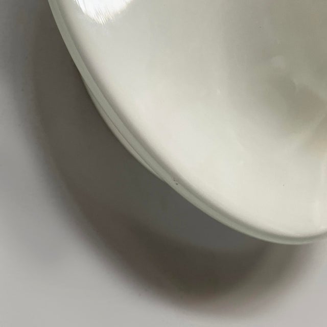 Italian Modern Round Wall Lamps in Opaline Glass, 1970s, Set of 2 For Sale - Image 9 of 11