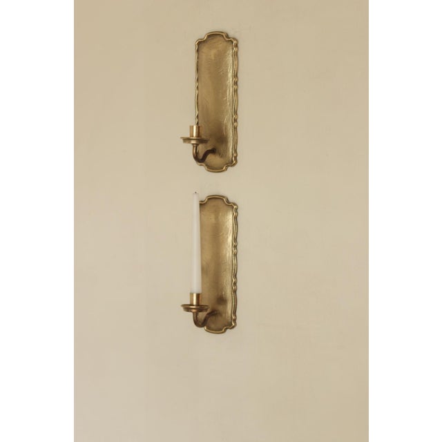 Mid-Century Swedish Brass Sconces from Scandia, Set of 2 For Sale - Image 14 of 14