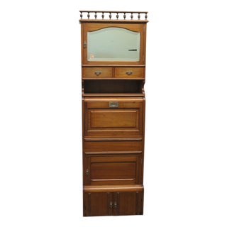 Antique French Marine Vanity Cabinet with Sink, 1910 For Sale