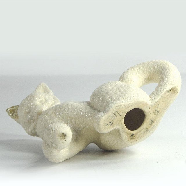 1960s Italian Ceramic Cat Figurine, 1950s For Sale - Image 5 of 7