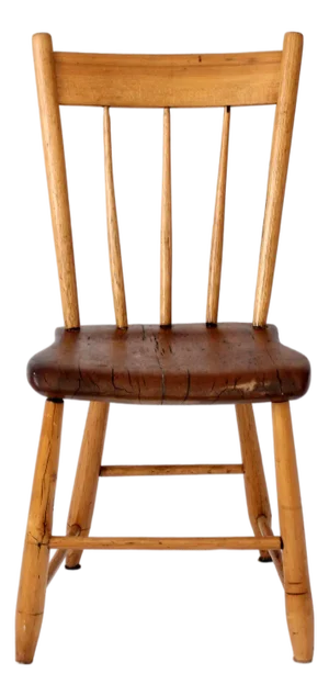 Antique Plank Seat Chair