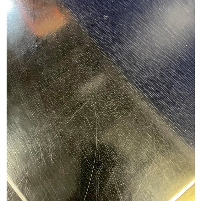 Noir Black Lacquer on Maple With Nickel Banding & Hardware Fielding Chest From the Madeline Stuart Collection For Sale - Image 9 of 9