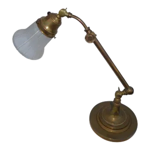 Vintage Industrial Adjustable Brass Table Lamp