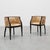 Antique Ebonised Tub Armchairs with Floral Upholstery, France, 1890s, Set of 2 For Sale - Image 3 of 11