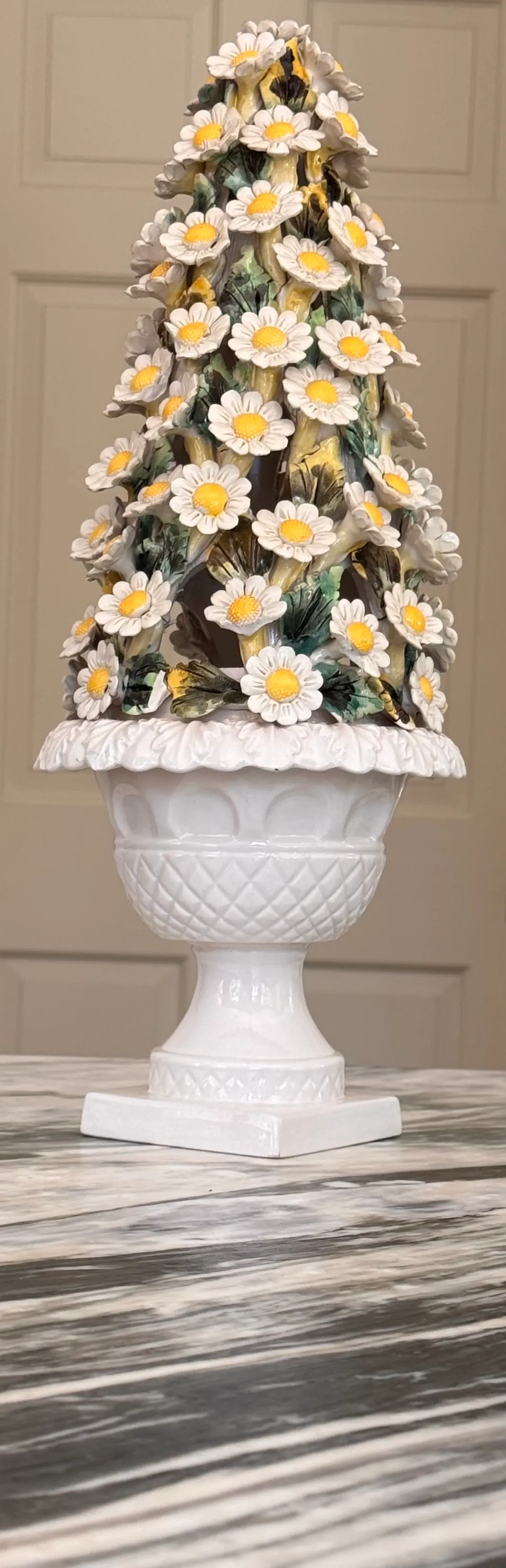 Made in Italy Mid-Century Daisy Topiary | Chairish