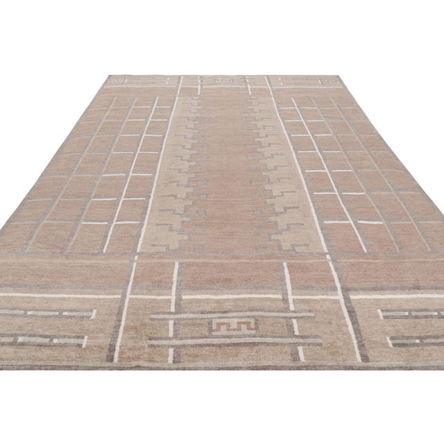 Hand-knotted in wool, this 9×12 rug is a new addition to Rug & Kilim’s award winning Scandinavian Collection, featuring...