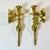 Mid-Century Federal Traditional Brass Wall Candle Holder Sconces - A Pair For Sale - Image 12 of 16