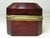 Antique Bohemian etched glass lidded jewelry box, c.1900 Having an octagonal shaped body and a domed top. The ruby red top...