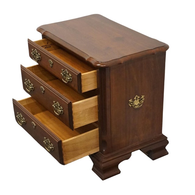 Wood Pennsylvania House Solid Cherry Traditional Style 24" Accent Chairside Chest End Table / Nightstand For Sale - Image 7 of 12