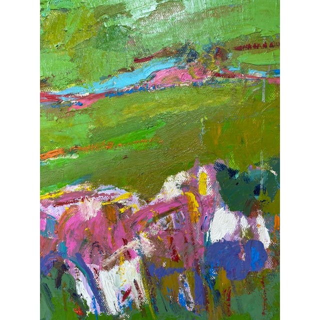 Impressionistic Landscape Original Oil Painting For Sale - Image 10 of 12