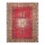 1970s Vintage Handmade Wool Cotton Red Area Rug For Sale