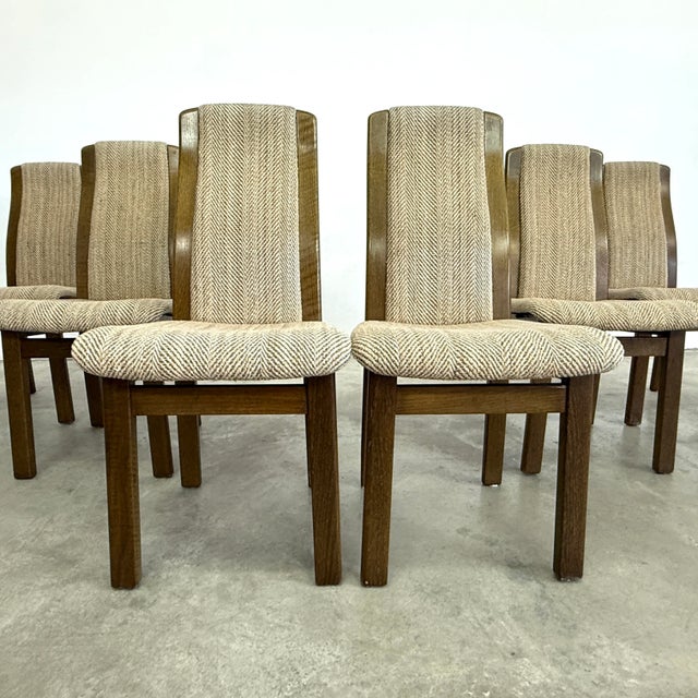 French Vintage Dining Chairs, 1970s – Set of 6 For Sale - Image 4 of 10