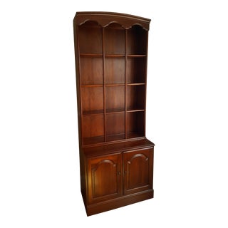 Ethan Allen Sheffield Georgian Court Solid Cherry Bookcase For Sale