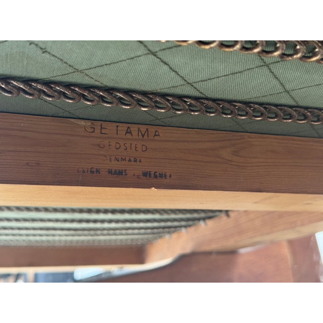 1960s 1960s Hans J Wegner 3 Seat Sofa Model Ge-236/3 For Sale - Image 5 of 7