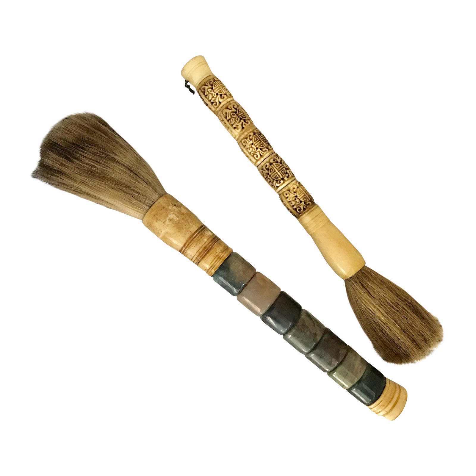 18th Century Asian Antique Calligraphy Brushes a Pair Chairish