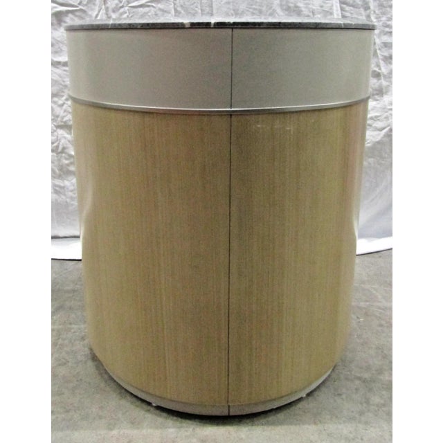 New Caracole Modern Silver Leaf Hang Around Nightstand For Sale - Image 9 of 12