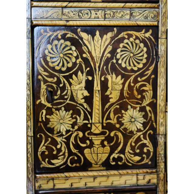 18th Century Baroque Inlaid Coin Cabinet For Sale - Image 15 of 18
