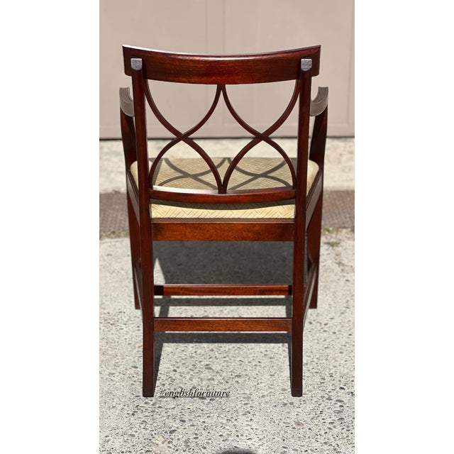 Wood Dining Room Set in Mahogany, 1980, Set of 7 For Sale - Image 7 of 18