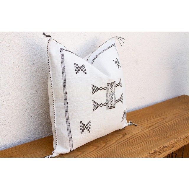 Frost Trail Cactus Silk Moroccan Pillow For Sale - Image 4 of 7