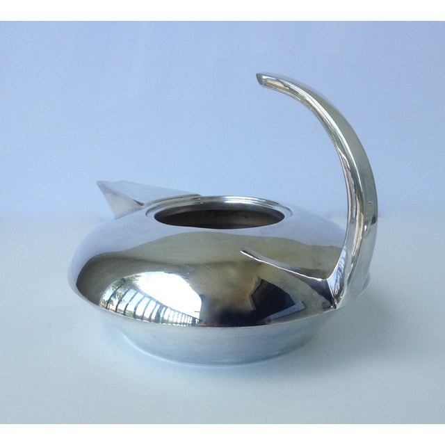 1970s Mid-Century Modernist French "Escapade" Silver Plate Coffee & Sugar - a Pair For Sale - Image 5 of 11