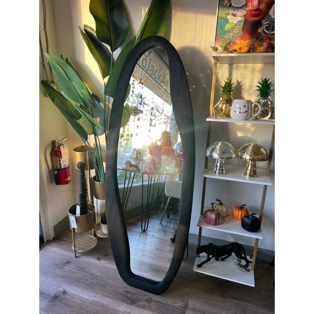 2020s Black Full Length Mirror 63” For Sale - Image 5 of 8