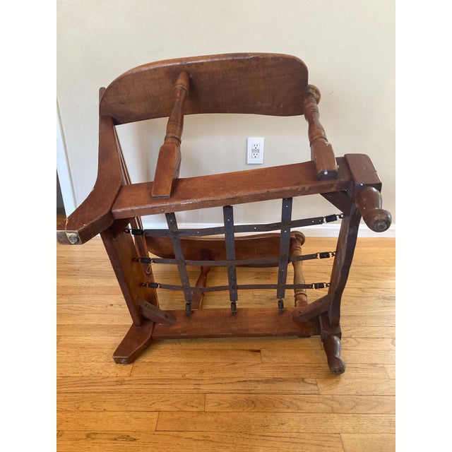 Mid Century Craftsman Maple Paddle Arm Lounge Chair - Cushman Colonial Creation For Sale - Image 10 of 12